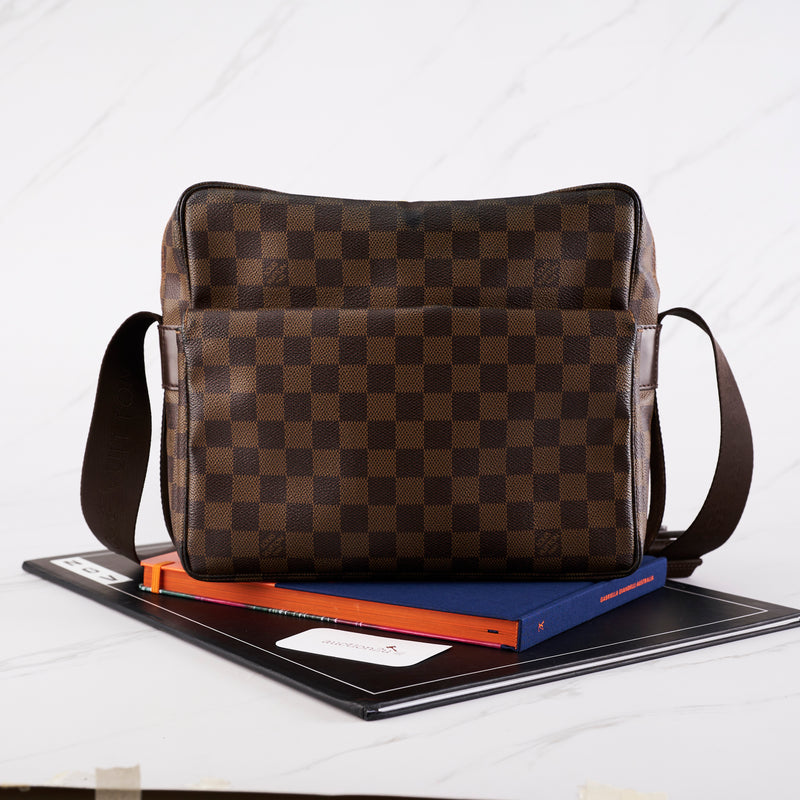 [Pre-owned] Louis Vuitton Damier Canvas Naviglio Messenger Bag