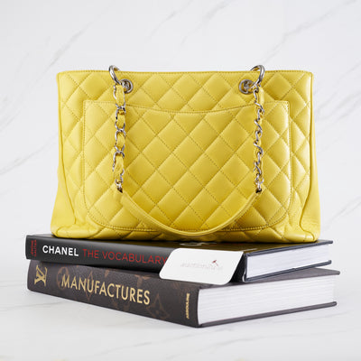 [Pre-Owned] Chanel Grand Shopping Tote | Yellow, Caviar & Silver-Tone Metal