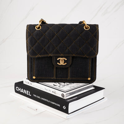 NEW] Chanel Mini Square Flap Bag  Lambskin Black & Gold-Tone Metal – Auction2u  Malaysia
