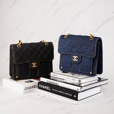 [NEW] Chanel 23S Backpack | Denim Blue , Gold and Ruthenium Hardware