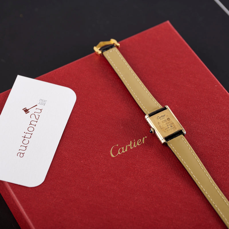 [Pre-Owned] Cartier Must Tank Vermeil
