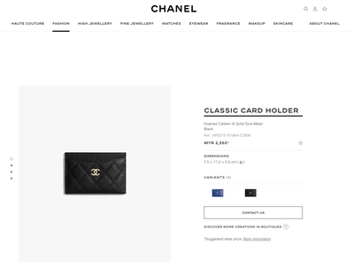 [NEW] Chanel Classic Card Holder | Grained Calfskin & Gold-Tone Metal Black