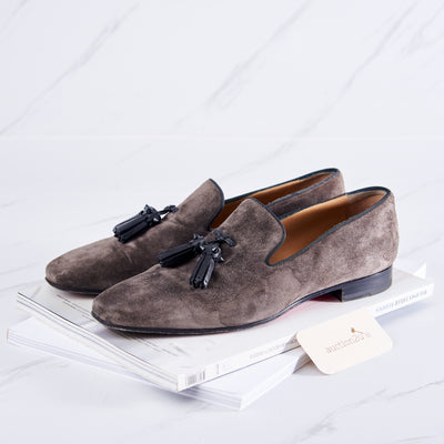 [Pre-owned] Christian Louboutin Suede Loafer | Size: 41