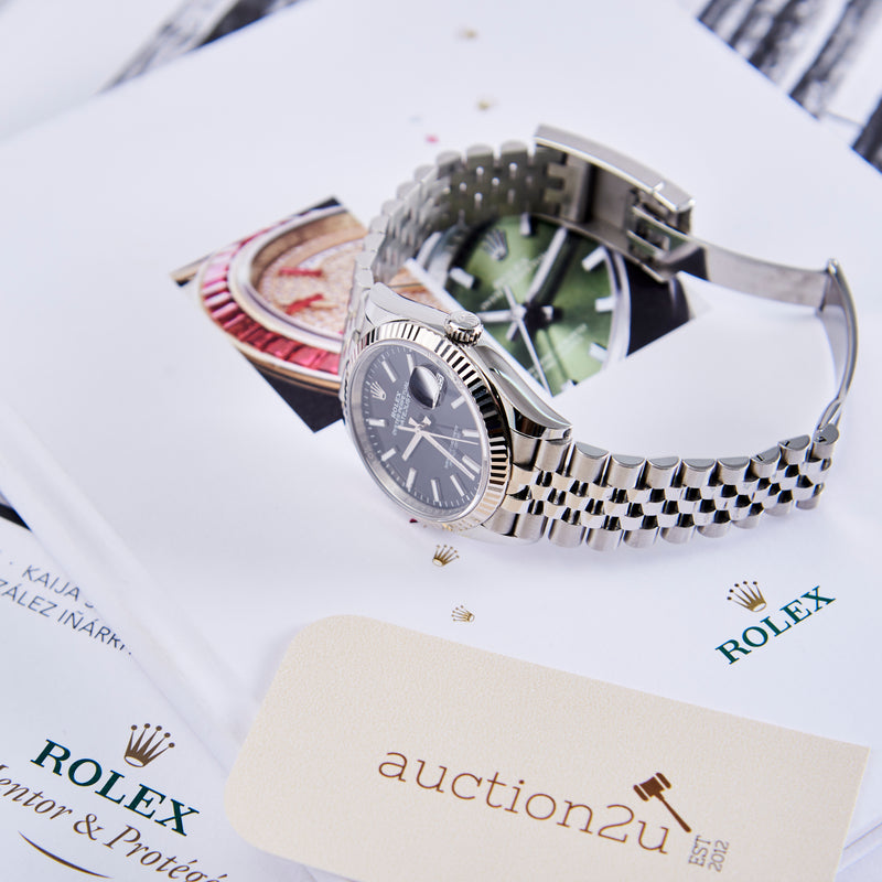 [Pra-milik] Rolex Datejust 36 126234-0015 36mm | Bezal seruling, Gelang Jubli 