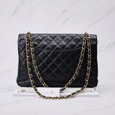 [Pre-owned] Chanel Maxi Classic Bag | Caviar & Gold-Tone Metal