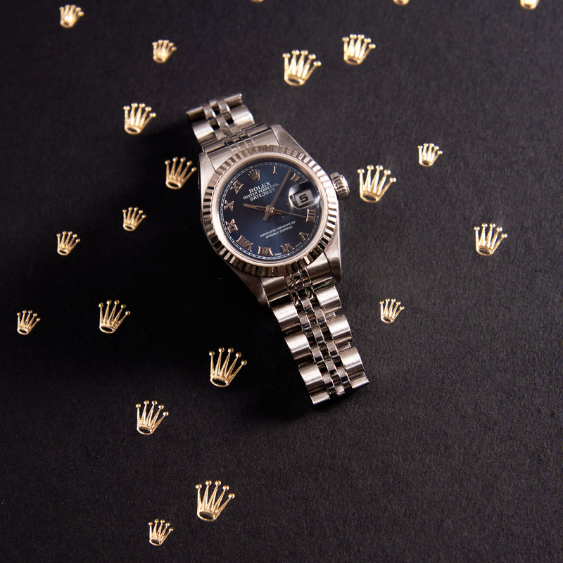 [Pre-owned] Rolex Lady-Datejust 79174 26mm | Blue Dial, Jubilee Bracelet