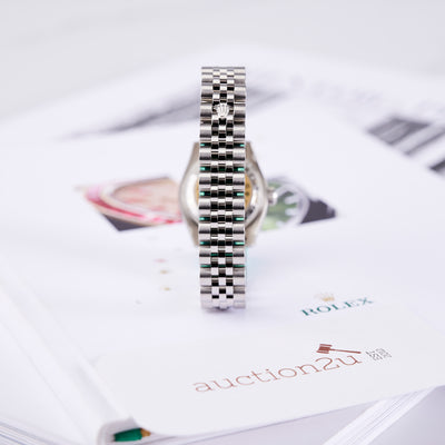 [NEW] Rolex Lady-Datejust 179174-0096 26mm | Oystersteel & White Gold, Black Dial, Jubilee Bracelet