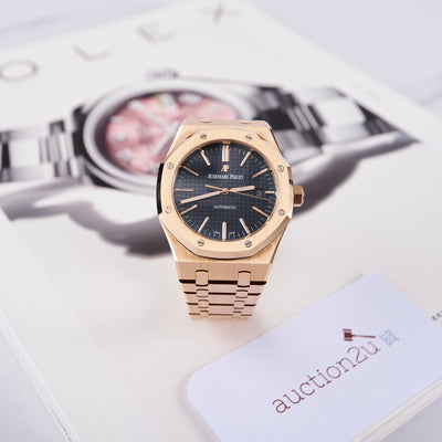 [Pre-owned] Audemars Piguet Royal Oak 15400OR.OO.1220OR.03 41mm | Boutiqiue Edition, Blue Dial