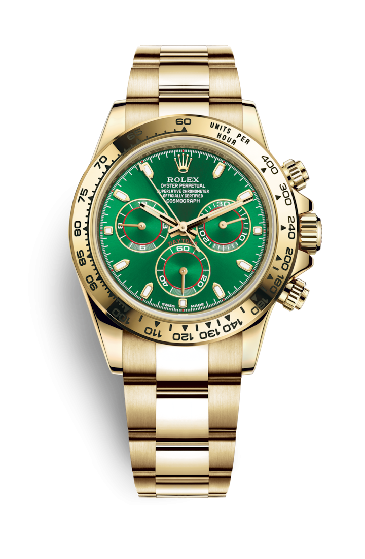 [Pre-owned] Rolex Cosmograph Daytona 116508-0013 | John Mayer Edition, Yellow Gold, Green Dial