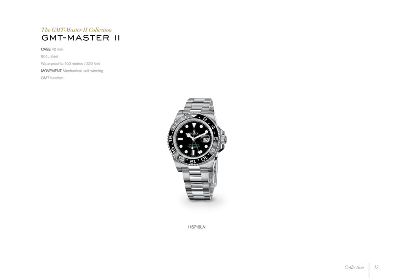 [Pre-milik] Rolex GMT-Master II 116710LN-0001 40mm 