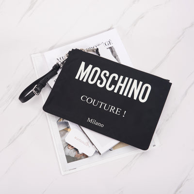 [Pre-owned] Moschino Couture Leather Pouch