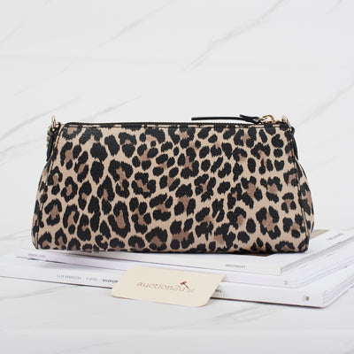 [Pre-owned] Kate Spade Leopard Print Leather Clutch