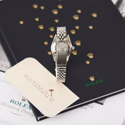 [Pra-milik] Rolex Lady-Datejust 69174 26mm | Dail Perak Set Berlian, Gelang Jubli 