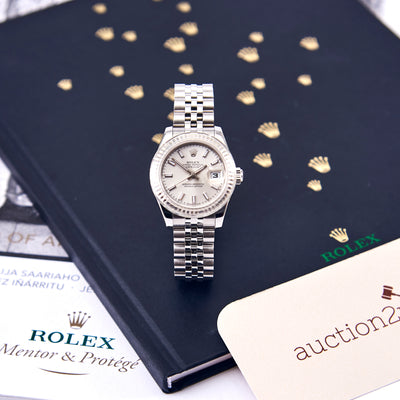 [Pre-owned] Rolex Lady-Datejust 179174 26mm | Oystersteel & White Gold, Silver Dial, Jubilee Bracelet