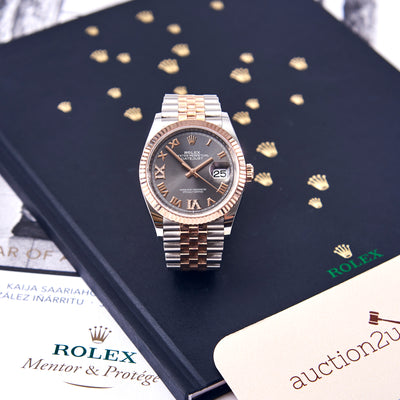 [Open Box] Rolex Datejust 126231-0023 36mm | Everose Gold, 24 Diamonds, Jubilee Bracelet