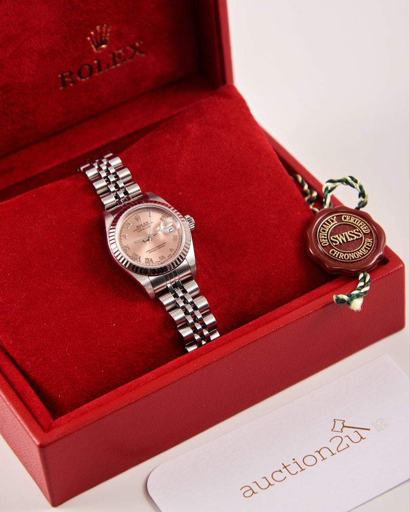 [Pre-owned] Rolex Lady-Datejust 79174 26mm | Rose Roman Dial, Jubilee Bracelet