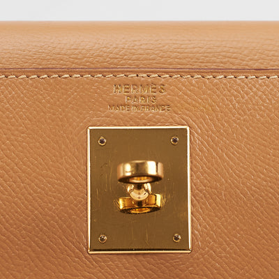 [Pre-owned] Hermes Kelly Sellier 32 | Gold, Veau Epsom, Gold Hardware