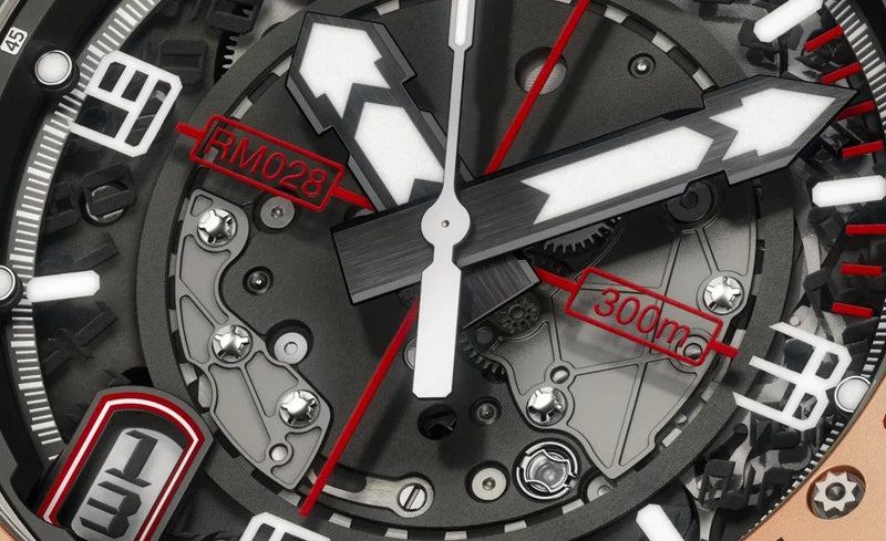 [Pra-milik] Richard Mille RM028 Jam Tangan Penyelam Penggulungan Automatik Titanium 