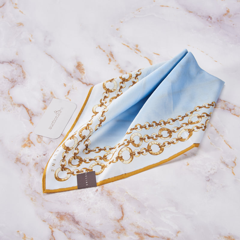 [NEW] Celiné Gold Ring Chain Square Scarf