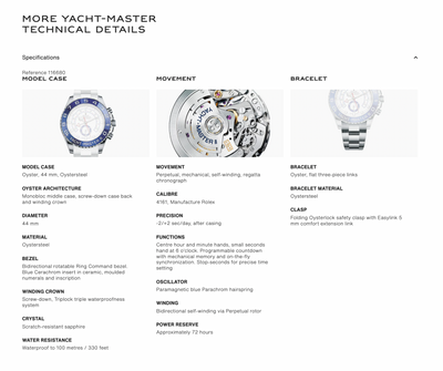 [Open Box] Rolex Yacht-Master II 116680-0002 44mm