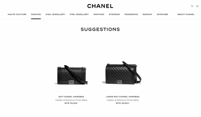 [Kotak Terbuka] Lelaki Chanel | Kaviar &amp; Logam Penamat Ruthenium 