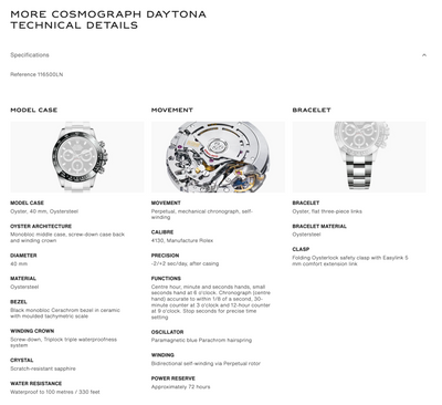 [Pre-milik] Rolex Cosmograph Daytona 116500LN-0002 40mm 