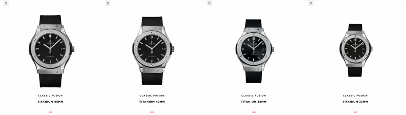 [NEW] Hublot Classic Fusion Titanium Black | 581.NX.1171.RX 33mm | 565.NX.1470.RX 38mm | 542.NX.1171.RX 42mm | 511.NX.1171.RX 45mm