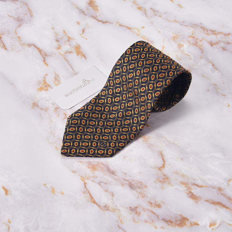 [Pre-owned] Dunhill Classic Double Circle Repeat Neckties