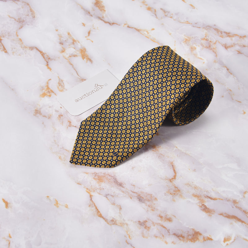 [Pre-owned] Dunhill Classic Round Repeat Neckties