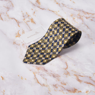 [Pre-owned] Dunhill Classic Diamond Shape Repeat Neckties