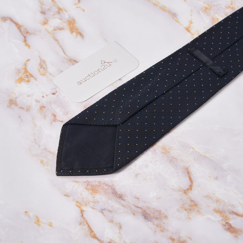 [Pre-owned] Dunhill Polka Dot in Black Neckties