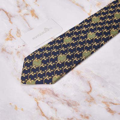 [Pre-owned] Dior Gold Motives Repeat Neckties
