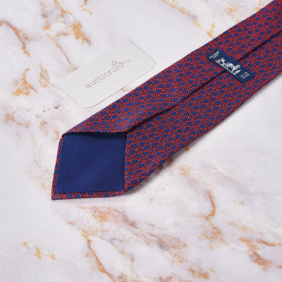 [Pre-milik] Hermes Triangle Linked Neckties 