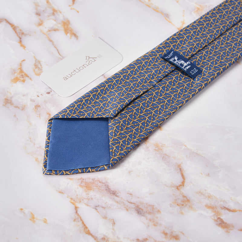 [Pre-owned] Hermes Horseshoe Linked Neckties
