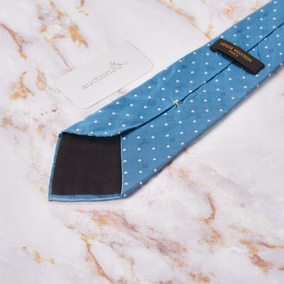 [Pre-owned] Louis Vuitton Polka Dot with Logo Neckties
