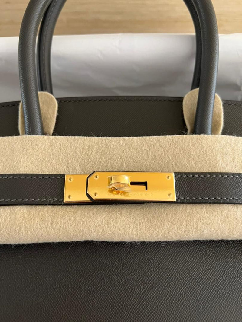 NEW] Hermès Birkin Sellier 30  Veau Madame Graphite, Gold Hardware –  Auction2u Malaysia